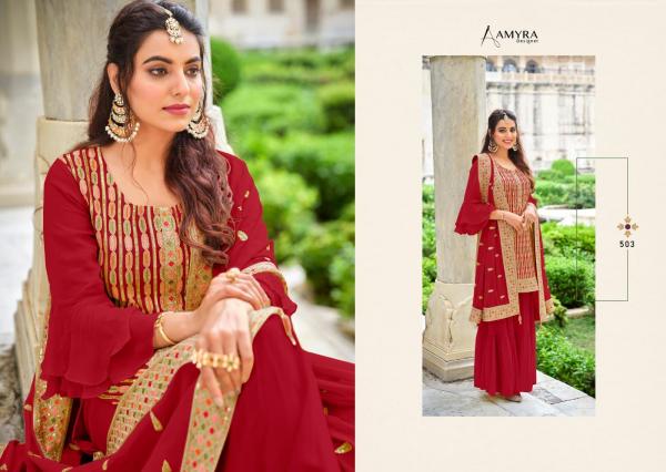 Amyra Florence Georgette Exclusive Embroidery Designer Salwar suit